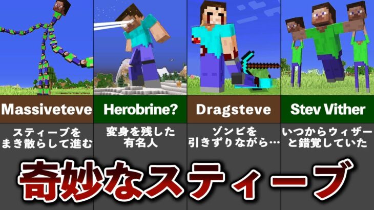 会ってはいけない怖すぎるスティーブ【ゆっくり解説】