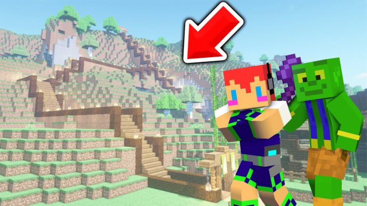 【マイクラ】階段部出勤！さんちゃん湖まで巨大階段作りはじめました【アツクラ_36】