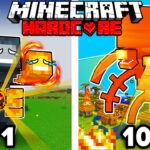 I Survived 100 DAYS as a FIRE WITHERSTORM in HARDCORE Minecraft!