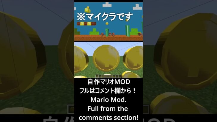 【マイクラ/MOD】マリオのコインを作ってみた！【マリオ】