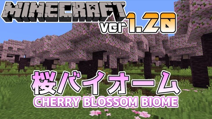 【マイクラ速報】Ver1.20 Cherry Blossom Biome/桜バイオームがスナップショットやプレビュー版に来る!? ～最新のアップデート情報～【Java&統合版】