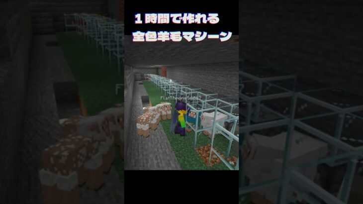 １時間で作れる全色羊毛マシーン② #shorts #minecraft #マイクラ #アニメダンス #tocatoca