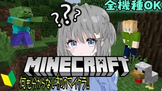 『マイクラ』🔴配信中！おはようございます！少しやってみるよ！なーんにも分からないｗ＃女性配信者#マインクラフト ＃雑談