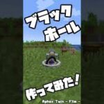 コマンドでブラックホール作ってみた！【マイクラ】