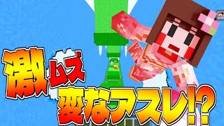 【マイクラ】超激ムズ！変なアスレ!!　そこに愛はあるんか!?