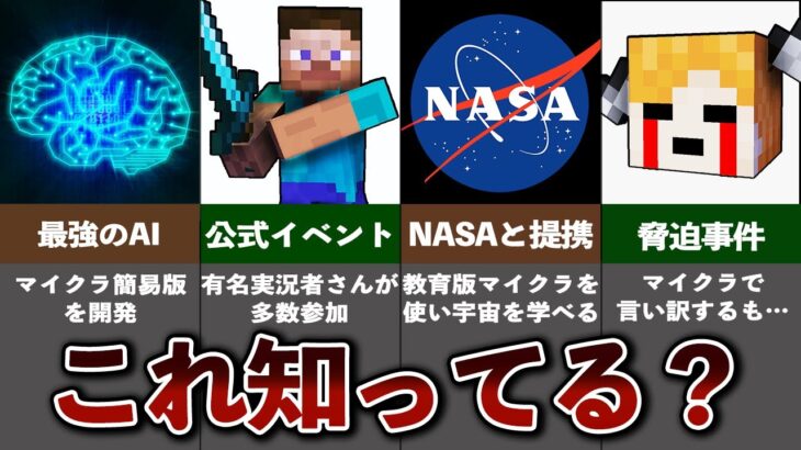 意外と知らないヤバすぎる事件9選【ゆっくり解説】 Minecraft Summary マイクラ動画