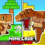 I Survived 100 DAYS as a JURASSIC PARK DINOSAUR in HARDCORE Minecraft!