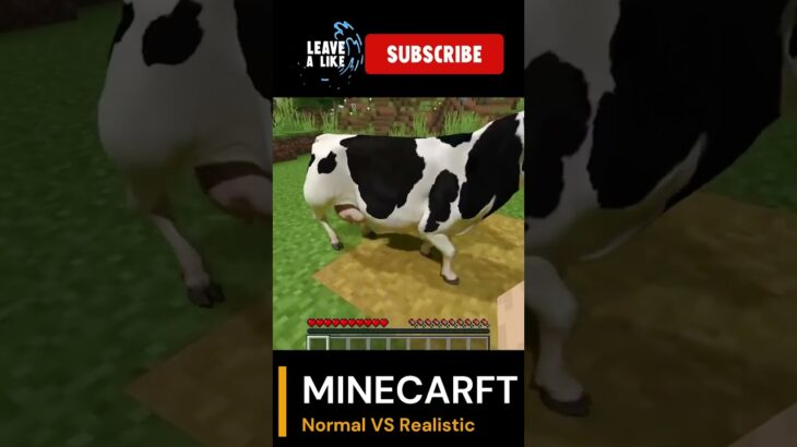 MINECRAFT  Normal vs Realistic #shorts