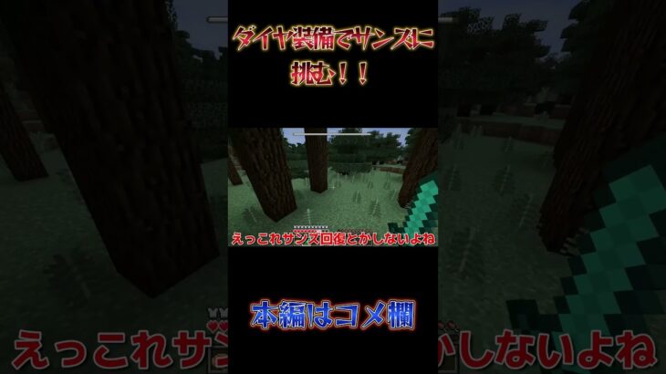 【マインクラフトMOD】ダイヤモンド装備でアンダーテールのサンズに挑む！！　本編はコメ欄