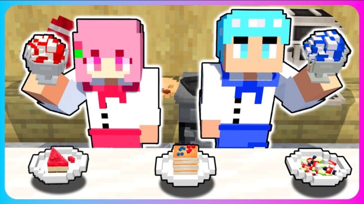 カフェで店員さんになるマインクラフト🍰☕【 マイクラ / Minecraft 】