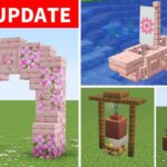 Minecraft: 1.20 Update Build Hacks & Ideas! | 1.20アップデートの桜で作れる簡単ミニ建築