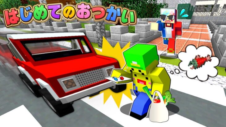 【危険なお手伝い…⁉️】子供だけではじめてのおつかいに行くマインクラフト🍎【マイクラ Minecraft】ぽっぴんず