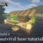 Minecraft 建築：如何在水上蓋一座生存基地│How to build a survival base tutorial【秘密himitsu】마인크래프트 건축│マイクラ建築│【生存小屋】#48