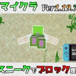 【統合版マイクラ】Ver1.19.72 泳ぐと同時にスニークをするとブロックに埋もれてしまうバグ!? 統合版マインクラフト・バグ報告会【Switch/Win10/PE/PS4/Xbox】