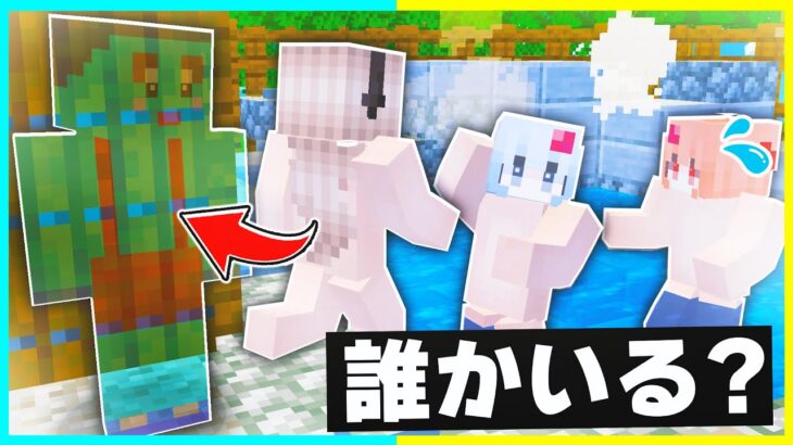 透明人間にお風呂をのぞかれた！？捕まえろ😰【まいくら/マインクラフト】