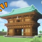 【マインクラフト】パート６山門を建築してみた【山門の作り方】