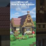 【マイクラ】レンガ屋根の家の作り方
