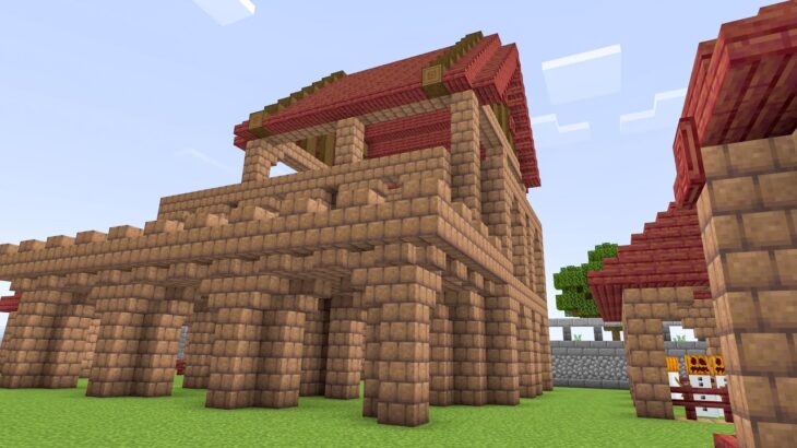 #20【マインクラフト】マイクラ建築のコツがわかる！ ちょっと手抜きなマイクラ建築実況【マイクラ拠点の作り方】