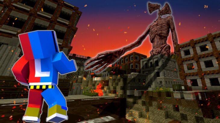 【危険なサイレン😱】灰が降る村に現れるバケモノに襲われるマインクラフト【マイクラ Minecraft】ぽっぴんず