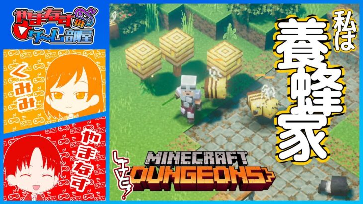 【養蜂家始めました。】やまなす夫婦の 「Minecraft Dungeons」 【PS4版】