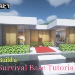 Minecraft 建築：簡單現代版生存基地！│How to build a survival base tutorial【秘密himitsu】마인크래프트 건축│マイクラ建築│【生存小屋】#51
