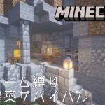 【Minecraft】バイオーム縛り拠点建築サバイバル – 平原の崖裏に作る石造りの拠点【作業用無言マイクラ No Commentary】