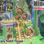 【無言マイクラ建築】Minecraft no commentary longplay – Build a fantasy hobit house – survival peaceful java