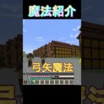 [Minecraft]魔法紹介part9 弓矢魔法【王女様は一般人】#minecraft   #shorts #マイクラ