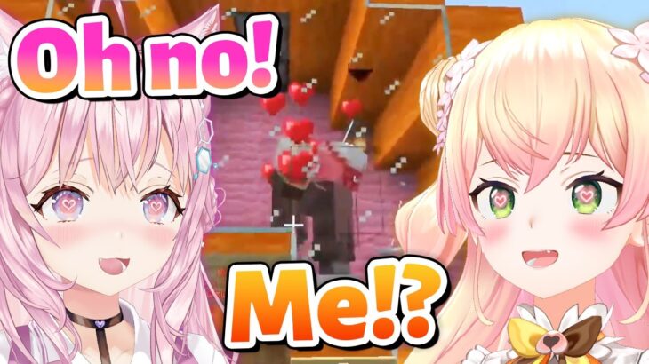 Nene & Koyori reacts to Miko’s Kissing Room【Minecraft/Hololive Clip/EngSub】