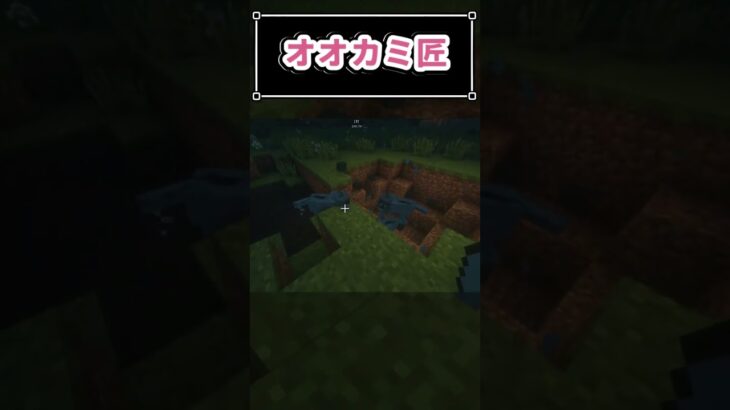 【匠クラフト】オオカミ匠　#minecraft  #shorts   #gaming  #vtuber　マイクラ　マインクラフト　1.19　mod parody mods ost