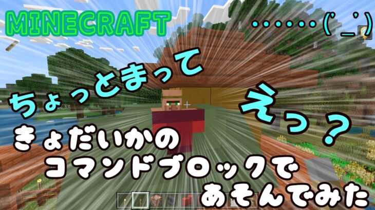 【マイクラ】いろんないきものを巨大化して遊んでみた【コマンドブロック】