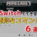 【マイクラ】スイッチで使える便利なコマンド６選【マインクラフト/統合版】