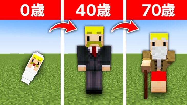 【マイクラ】1分ごとに年を取る世界でサバイバル！