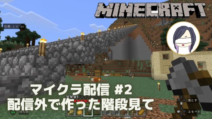 【マイクラ】#2 ひたすら掘り掘り