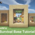 Minecraft 建築：時尚層次的生存基地2！│How to build a survival base tutorial【秘密himitsu】마인크래프트 건축│マイクラ建築│【生存小屋】#56