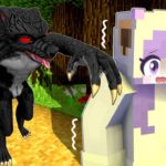 【オオカミに食べられた…‼️😱】恐怖の森で出会った人喰い動物に襲われるマインクラフト🐺【マイクラ Minecraft】ぽっぴんず