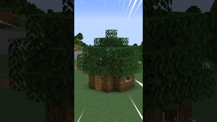 最初の木だけで作れる簡単拠点【マイクラ】【Minecraft】