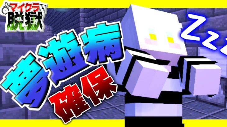 【マイクラ脱獄】夢遊病で捕まってしまう⁉️【Minecraft】