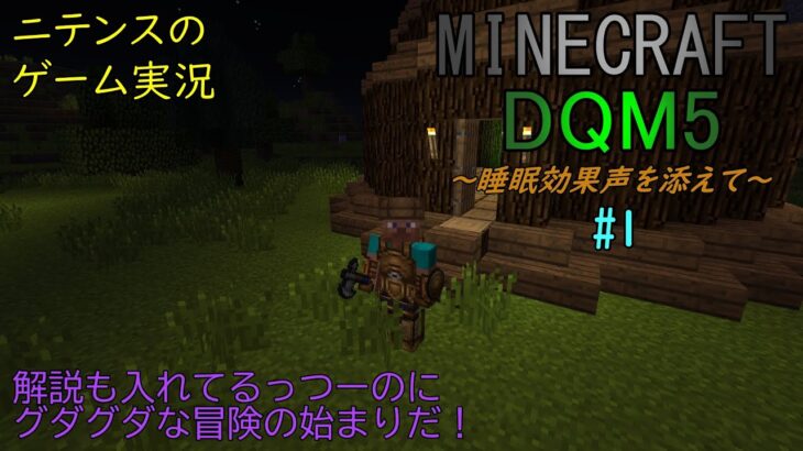 [Minecraft] DQM5 #1 ドラクエMod！冒険の始まりだ！グダグダだって？気にするな！