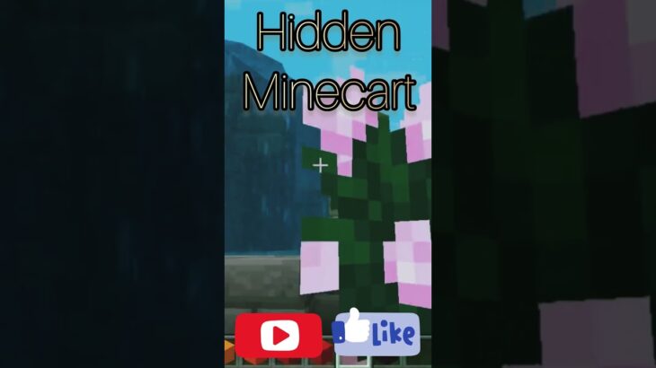 【Minecraft】家の地下に隠されたトロッコに乗るとそこには!? Hidden garden #minecraft #マイクラ #マインクラフト #Shorts #minecraftshorts