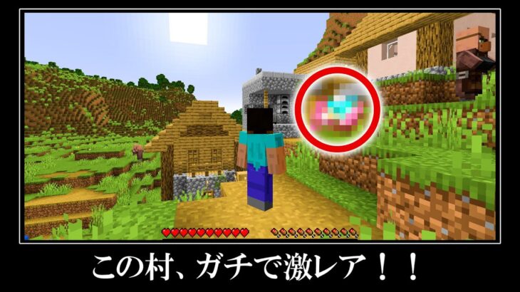 【衝撃映像】誰も予想できなかった奇跡の村があるシード｜マインクラフト超激レアなシード値５選