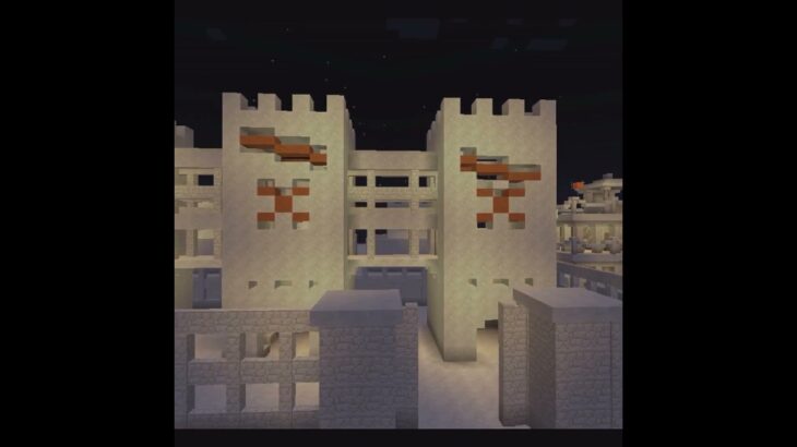 砂漠の夜を作る　砂岩やマグマでつくる建築物　ショートバージョン【マインクラフト1.19.4】Minecraft　マイクラ