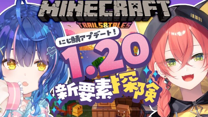 *.┊マイクラ1.20┊にじ鯖アプデ！どあかどあまで新要素みにいくぞ～ˎˊ˗（　天宮こころ /獅子堂あかり/ にじさんじ　）