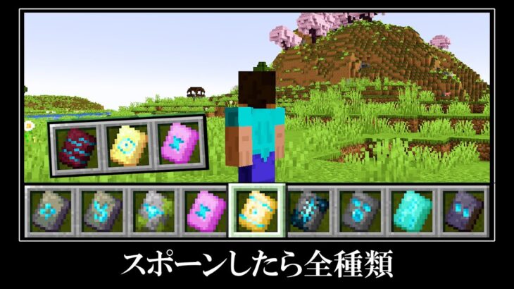 マイクラ1.20の超激レアなシード値＆世界最速で鍛冶型を全種類集めれる衝撃的なシード値