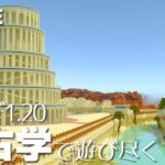 【マイクラ 1.20】開発されすぎた世界で考古学をやって「壺」をゲットしたいです【マイクラ統合版】