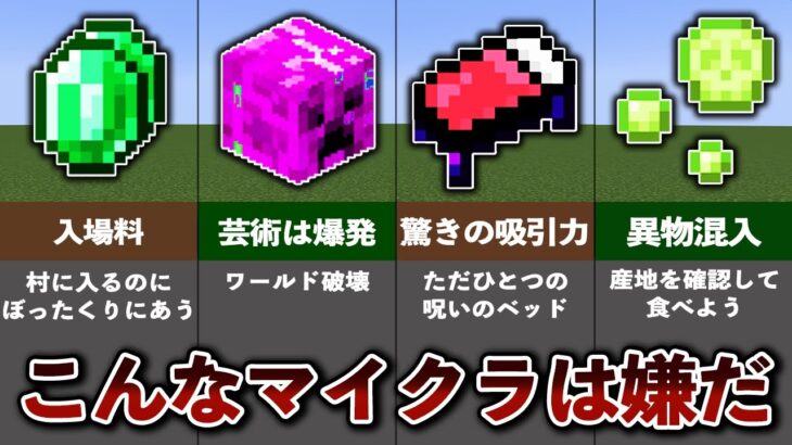 絶対にやりたくないマインクラフト27選【ゆっくり解説】