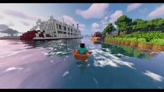 【マイクラで大波】超優良MODのPhysicsProでTDLのアメリカ河を周ってみた