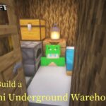 Minecraft 建築：外表看不出來的隱藏倉庫！│How to build a mini underground warehouse【秘密himitsu】마인크래프트 건축│マイクラ建築│