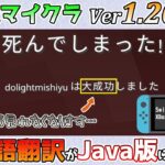 【統合版マイクラ】Ver1.20.10 統合版の日本語翻訳がJava版翻訳に変わります!!【Switch/Win10/PE/PS4/Xbox】