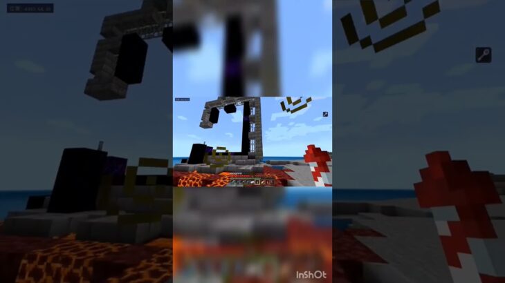 自然生成される建築物かっこよい #minecraft #マイクラ #マインクラフト #shorts #short